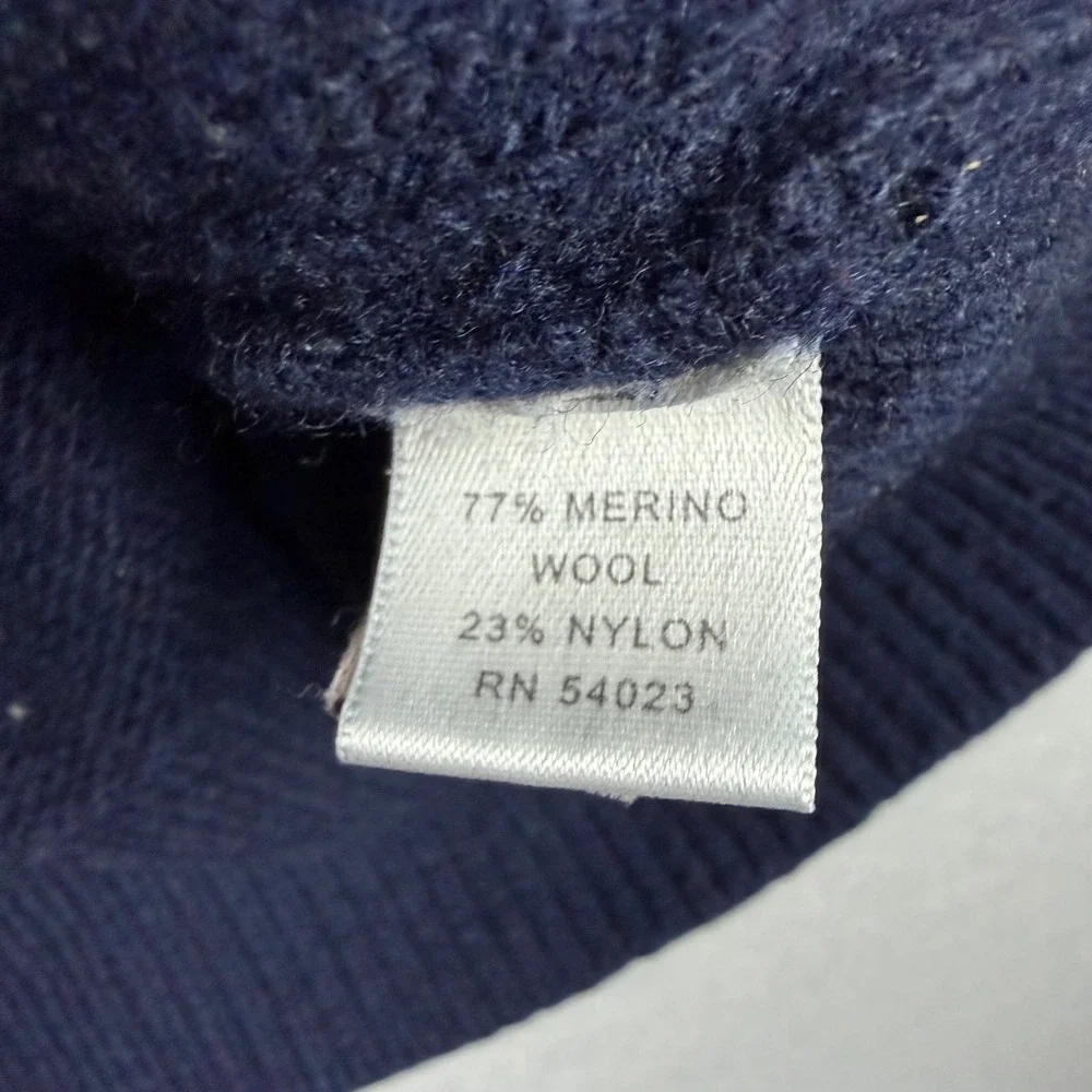 Banana Republic Mens M Italian Yarn Merino Wool Shawl Collar Navy Ribbed Sweater